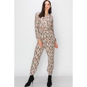 Snake printed jumpsuit